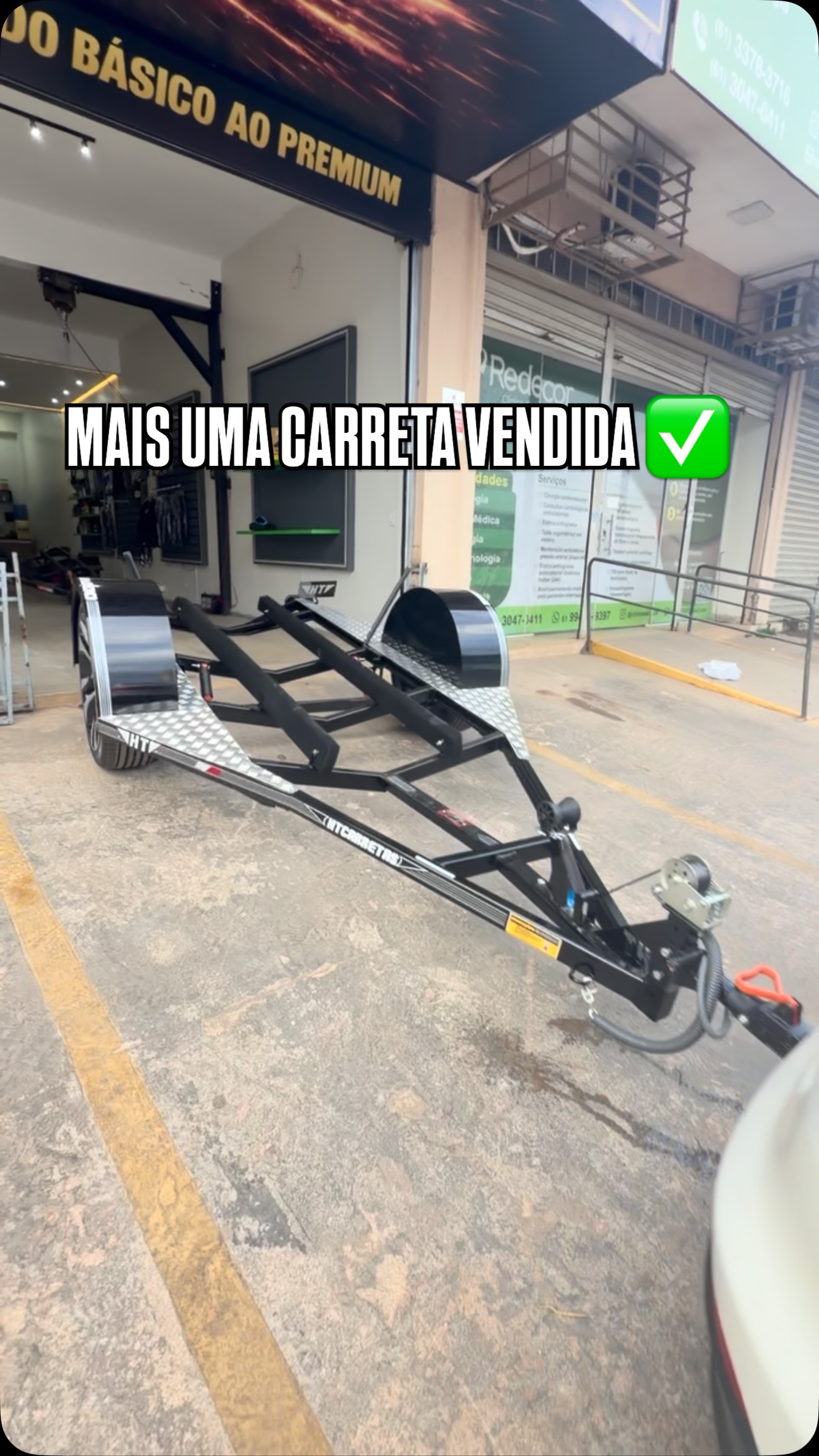 Carreta entregue, publicada no Instagram @mibjets